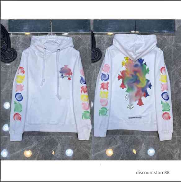 

Mens Loose Classic Hoodie Ch Brand Sweatshirts Designer Horseshoe Sanskrit Print Luxury Zipper Jacket Fashion Pullover Hooded Tops Coat Women Sweater Hoodies 03, 10