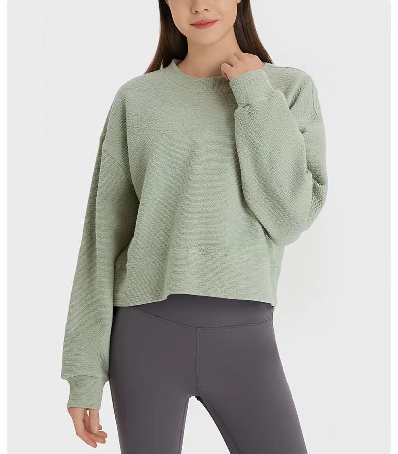 

Lu Long Sleeve sweatshirts T Shirts Women Yoga Sports Tops Lady Girl Fitness Shirt Suit Super Soft Relaxed Fit Autumn and Winter Top, Brown