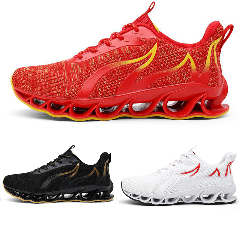 

New running shoes brown style3 flame gray Red gold black lace soft cushion young MEN boy cut designer outdoor sneakers sports trainers Size 39-45