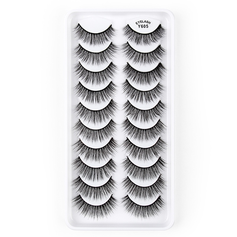 

Crisscross Thick Fake Eyelashes Naturally Soft and Delicate Reusable Hand Made Multilayer 3D Fake Lashes Extensions Makeup for Eeys Easy to Wear DHL