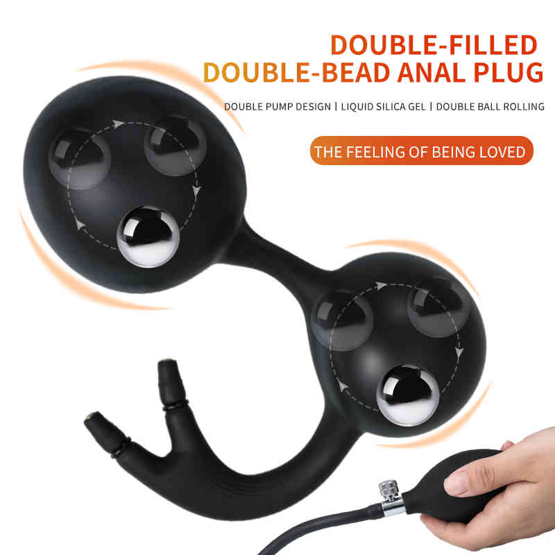 Massager Vibrator Penis Cock Sex Toys Women Inflatable Anal Plug Gay Dildo Pump Silicone Huge Anus-image-797105988