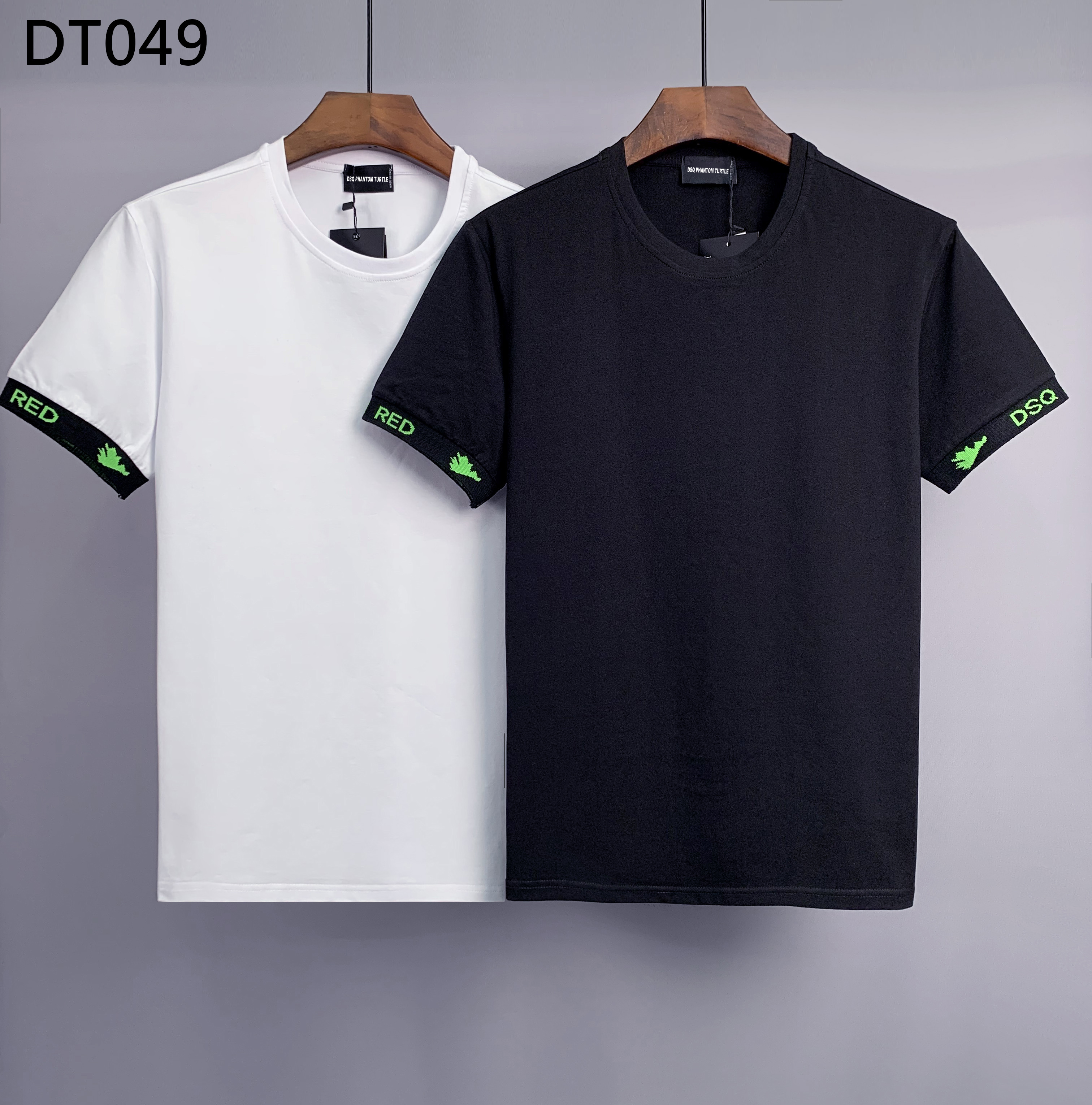 

DSQ T SHIRTS Men's T-Shirts White Black Printed Crewneck T-shirt Mens Designer T shirt Paris fashion Tshirts Summer Tees Male Top Quality 100% Cotton Tops 6186