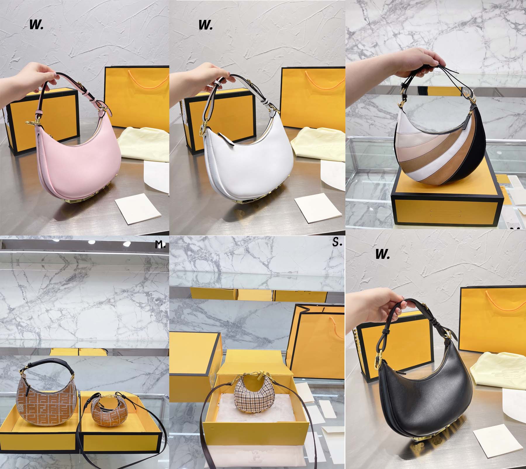 

Luxury Nano Graphy Hobo Wrist Bag Half Moon Zip Fastening Vintage Bottom Golden Metal Letter Luxurys Cross Body Designer Womens Clutch Bag High Quality, Make up the difference