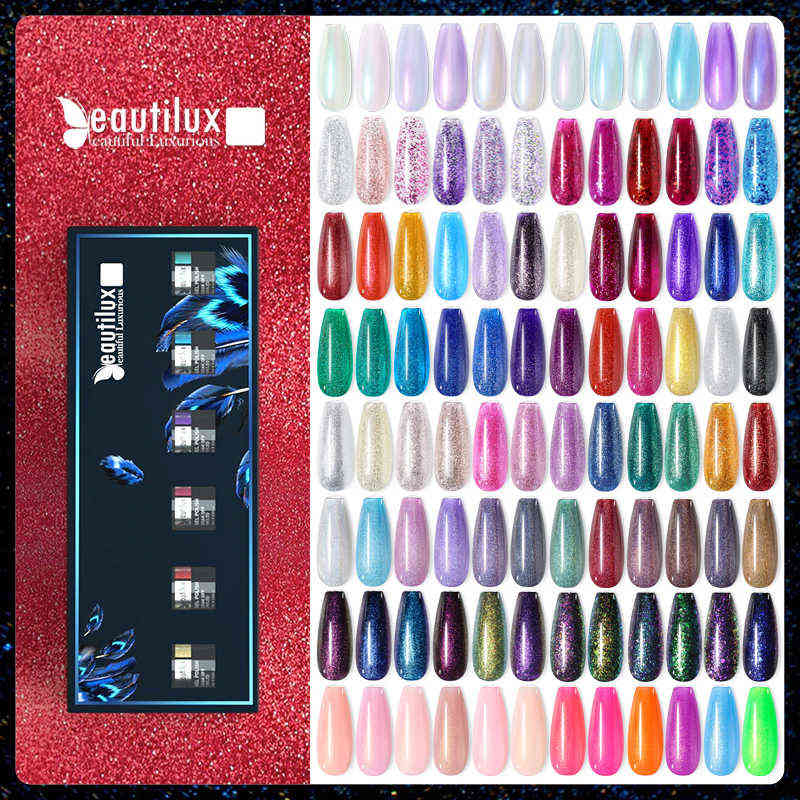 

Nail Polish Beautilux Nail Gel Polish Kit 6pcs/set x10ml 4D 9D Cat Eye Chameleon Opal Aurora Unicorn Luminous Thermal Gels Varnish Lacquer T220826, Pink