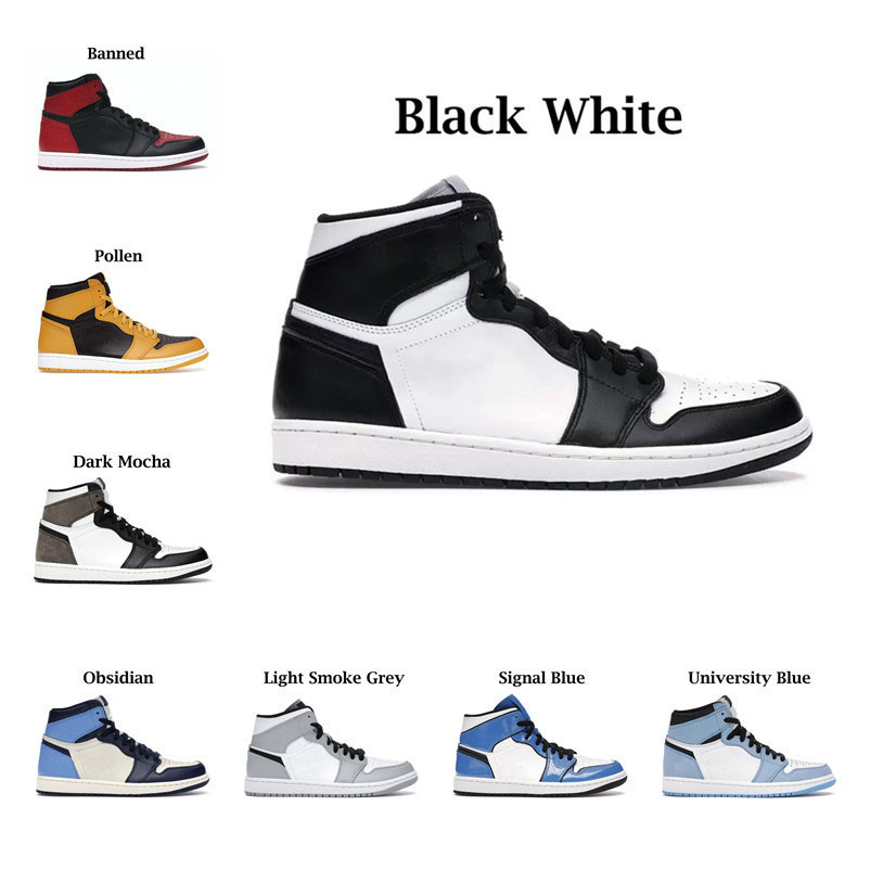 

Jumpman Mens Womens High OG Basketball Shoes 1 1s Trainers Patent Bred NRG Igloo Georgetown Mid Shadow Red 2.0 University Blue UNC Designer For Outdoor sports, Color9999