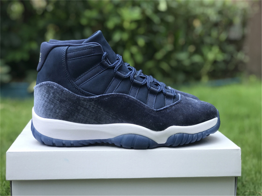 

Basketball Shoes 2022 Authentic Jumpman 11 Velvet Wmns Midnight Navy Shoes Ar0715-441 11s Suede Metallic Silver White Sports Sneakers With, Don