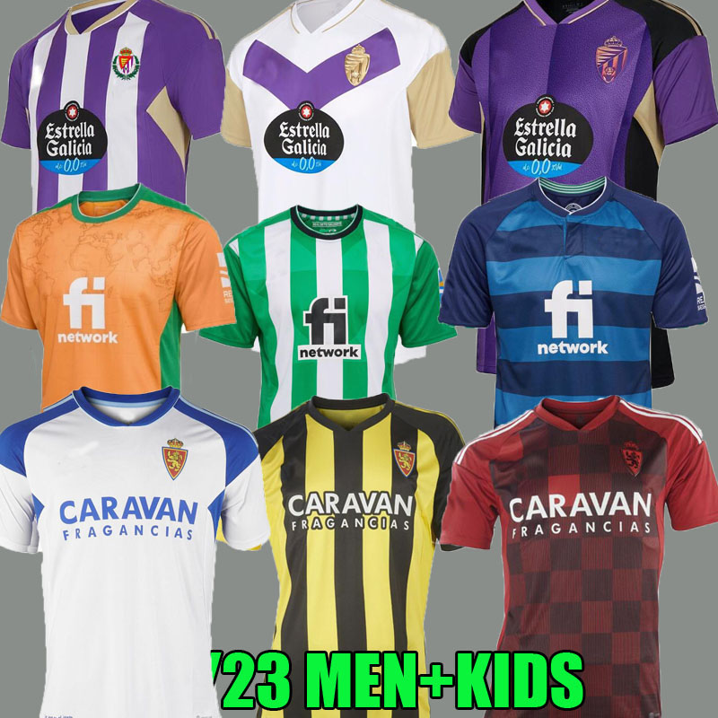 

Real Betis soccer jerseys 22 23 Valladolid JOAQUIN B.Iglesias Juanmi CANALES Fekir Olaza third Real Zaragoza Ivan camisetas 2022 2023 men kids kit FOOTBALL SHIRTS, Betis away lfp