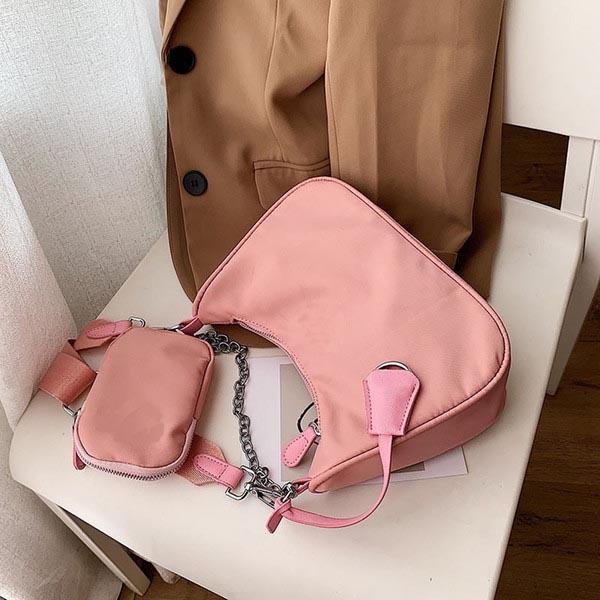 

Nylon Designer Bag Women 2005 Luxurys Designers Bags handbags multi pochette Shoulder Plain Black pink Fashion mini Bucket Bag sacoche Luggages, 06
