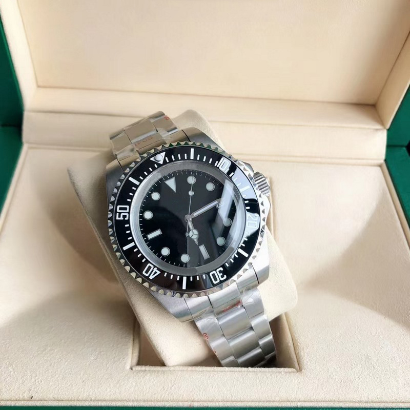 4 Types Clean Factory Mens Watch ETA2836&3135 Deep Ceramic Bezel SEA-Dweller black dial Sapphire Cystal Stainless Steel Glide Lock Clasp Automati-image-795276279