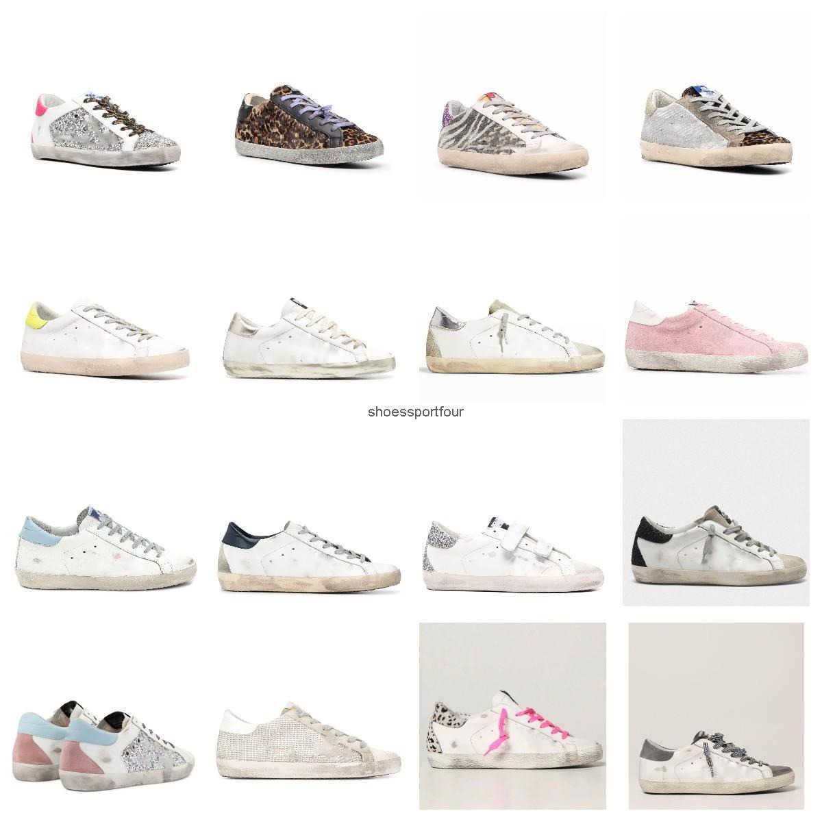 Chaussures faites ¢ la main # Golden # Gooses # Sneakers Deluxe 2022 Fashion Shoes New Italie Golden Women Sneakers Super Star Shoes Luxury Sequi