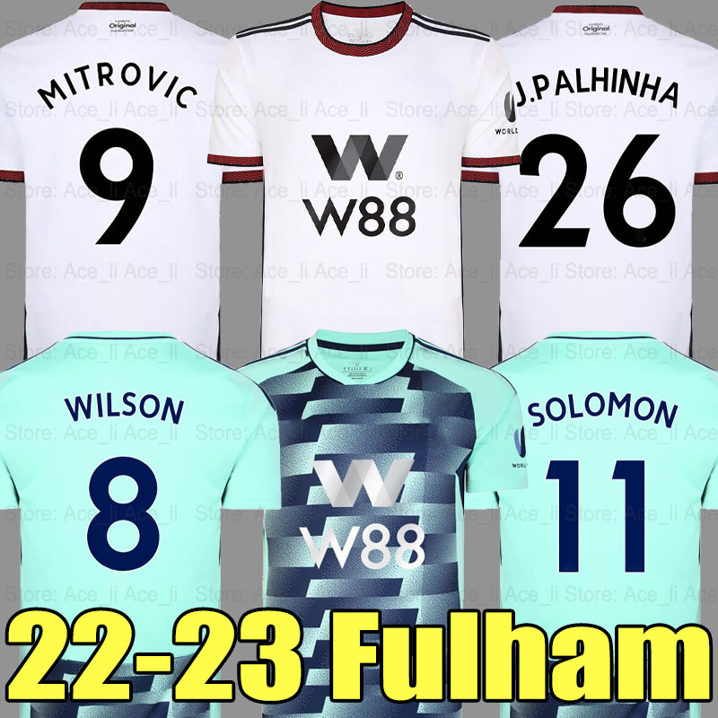 

2022 2023 KEBANO Mitrovic soccer jerseys 22/23 Home away CAIRNEY WILSON MUNIZ J. Palhinha ROBINSON men kids kit football shirt shirts Uniform, 22-23 away