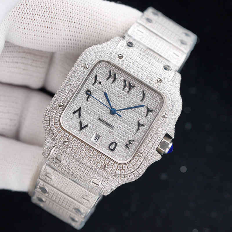 

Diamond Mens Watch Automatic Mechanical Sapphire Watch 40mm Busins Wristwatch Stainls Steel Belt Montre De Luxe Giftsgax3 MechanicalNK5L, Colour 3
