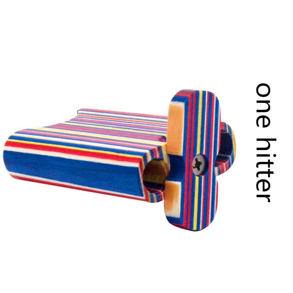 

Colorful Wooden Dugout With Dip Tobacco Pipe Smoking Accessories One Hitter Metal Pipe Cleaner