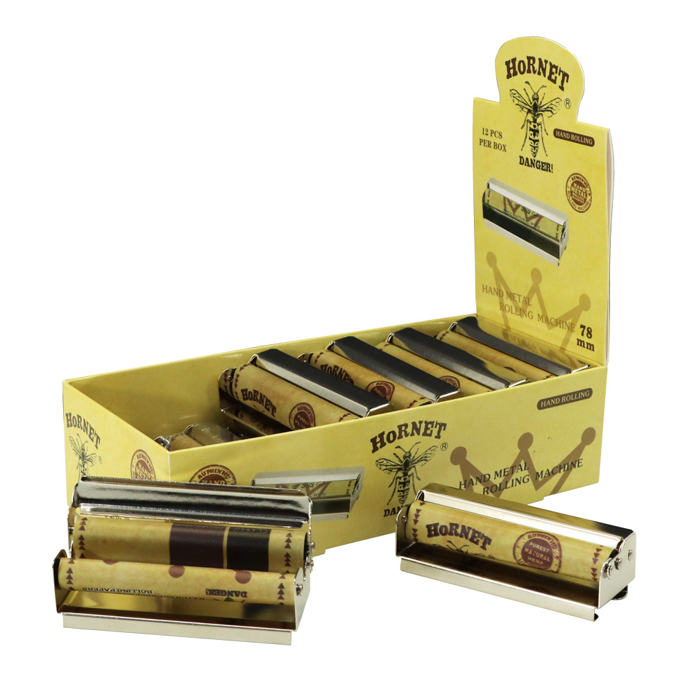 

Smoking Accessory 78MM Portable Metal cigarette rolling tray machine Cigarette Tobacco bong dab rig