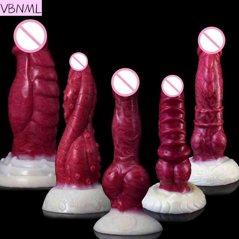 Massager Vibrator Sex Toys Penis Cock Vbnml Liquid Silicone Size Male And Female With B8-image-795335233
