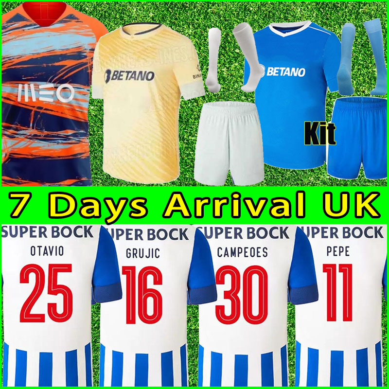 

23 FC Porto soccer jerseys 2022 2023 Home away 3rd PEPE LUIS DiAZ MATHEUS MEHDI Maillots De Foot Shirt MAREGA OTaVIO SeRGIO Men kids kit football uniforms, Third