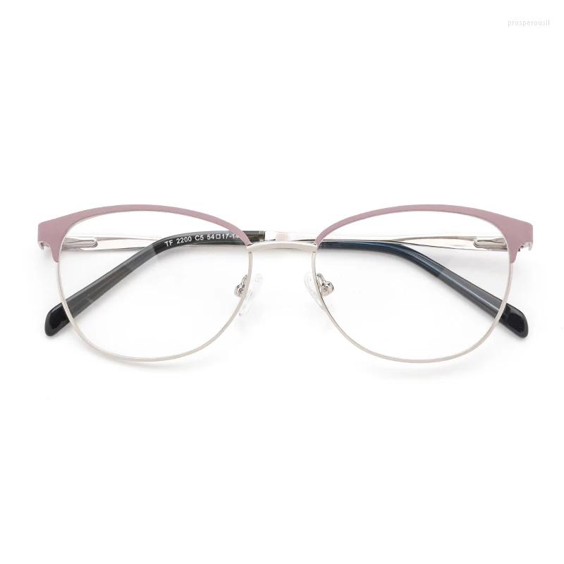 

Sunglasses Frames LANSSY Metal Women Glasses Frame Myopia Prescription Eyeglasses 2022 Brand Designer Transparent Optical Eyewear TF2200