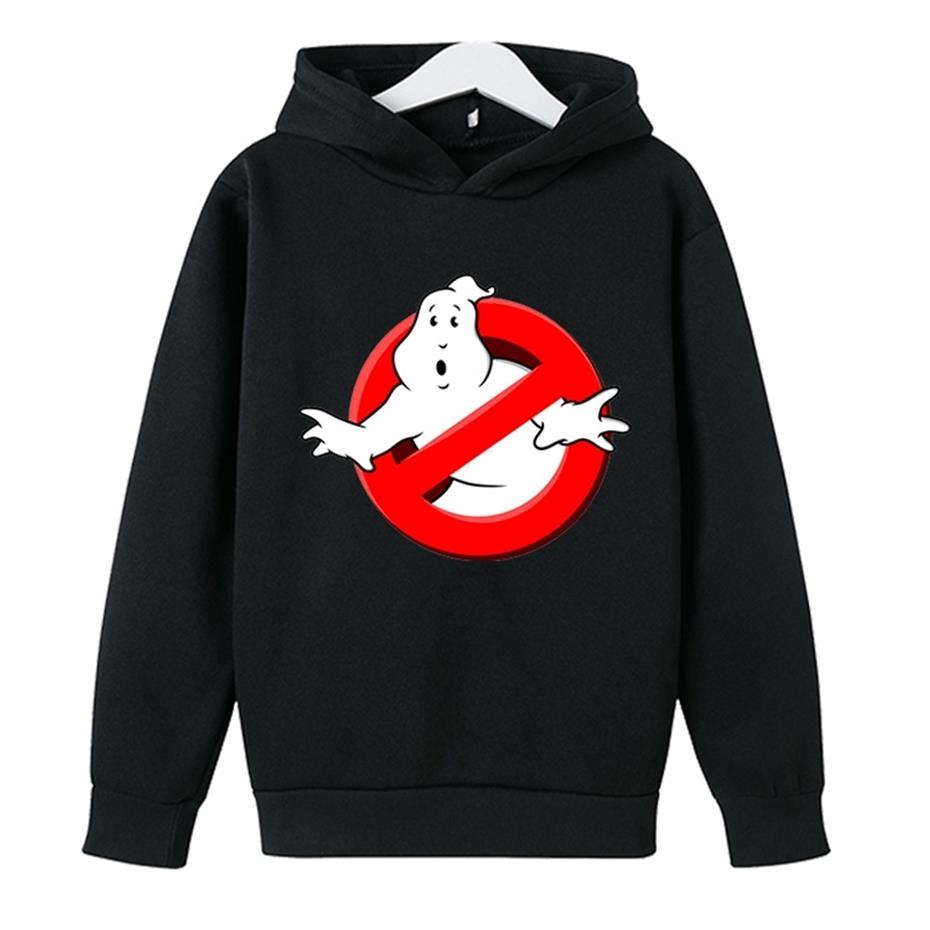 

4-14 Years Ghostbusters Boys Hoodies Cotton Hoody Video Tv Kids Hoodie Girls Long Sleeve Children Clothes 2109112285, White