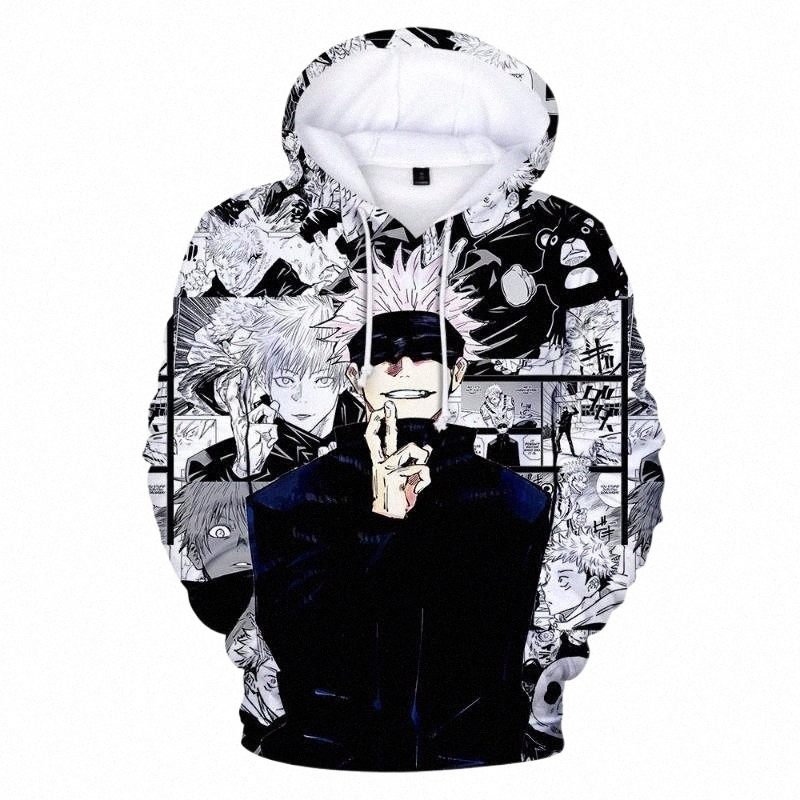 

men's Hoodies & Sweatshirts Hooded Sweatshirt For Men And Women Jujutsu Kaisen 3D Printed Sweater Harajuku Style Hip-hop Fashion Novelty q5EM#, Vip9