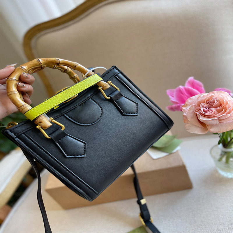 

Top quality Women's Crossbody Genuine leather bag tote fashion Shoulder bags lady Luxury Designer Bags diana original Bamboo Handbags wallet, Colour 6