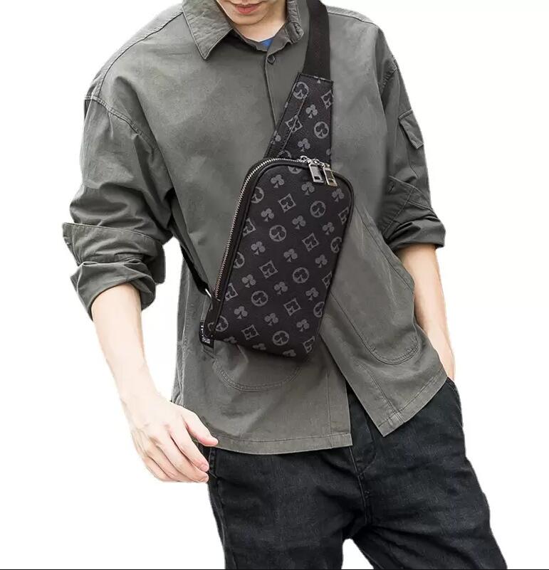 

Top Quality Men's Waist bags chest bag pu leather soft perfect craftsmanship marsupio rionera Wholesale Fashion Leather Women Bag, Color