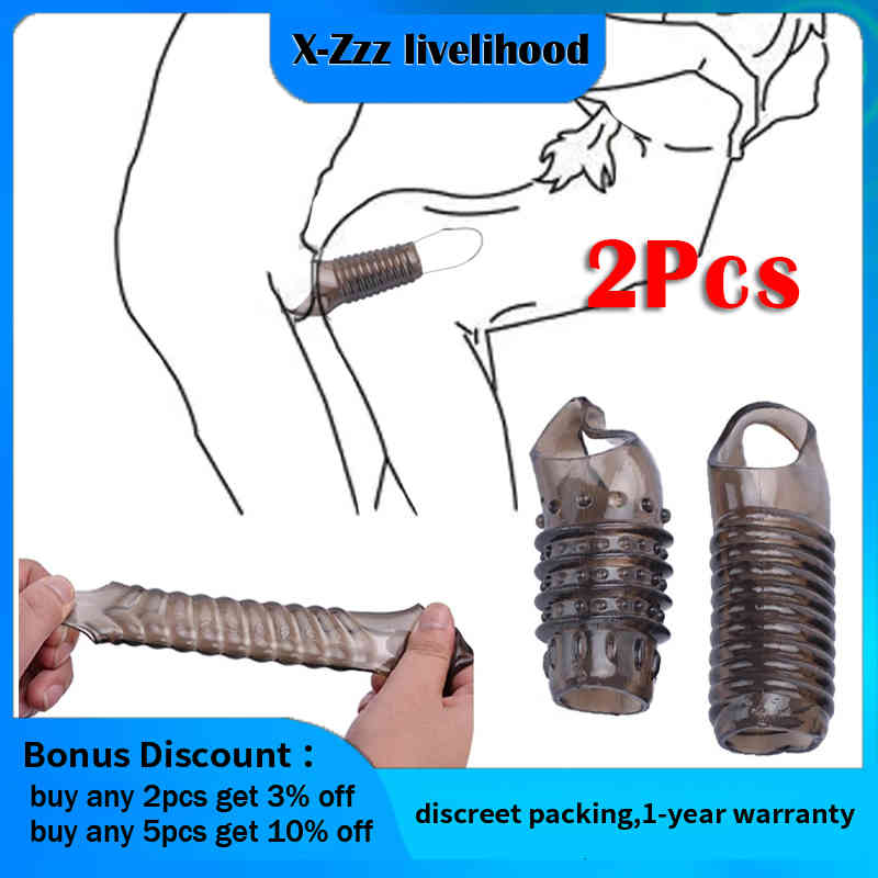 Massager Vibrator Penis Cock Ring Reusable Silicone Delay Ejaculation StroV6-image-795380774