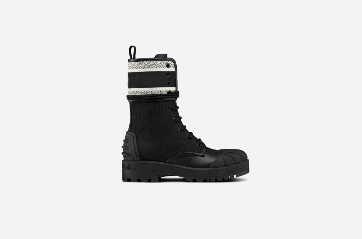 

AAAAA Women's Mules D Boots Casual Shoes Pearl Long Boots Filling Top Quality Lambskin Black White Cropped Boots Women's Beach Rubber Flip-flop Box 012