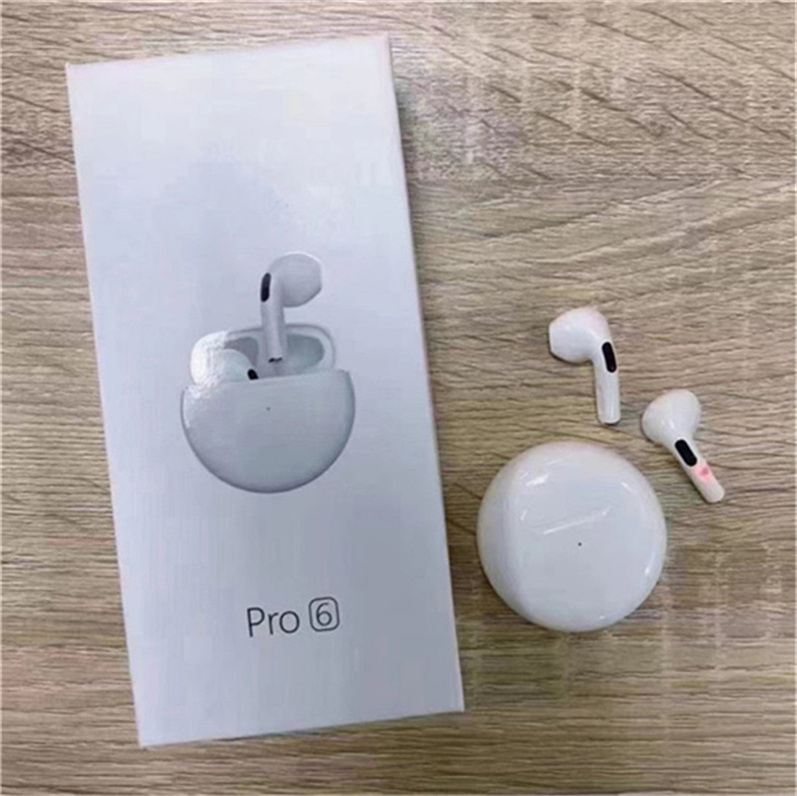 Air Pro 6 Pro4 TWS Bluetooth Headphone Wireless Earphone HiFi Bass Game Headset Touch Control 6 Generation Pro6 tws Bluetooths Earbuds