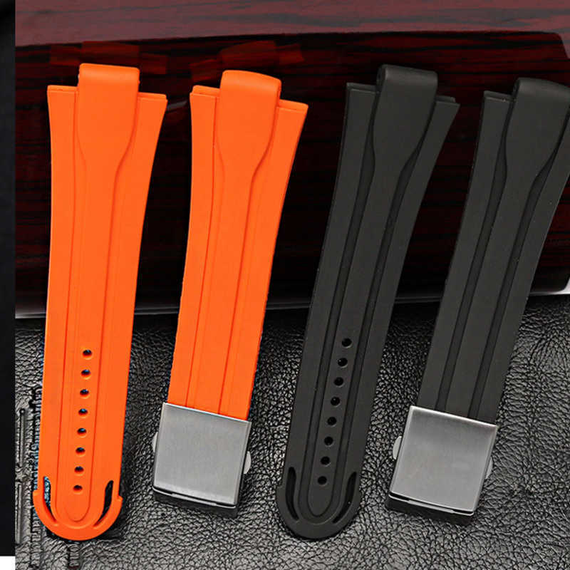 Fashion High Quality Watch Bands Strap For ORIS 7730 7740 24 X12mm Elastic Durable Silicone Wrist Strap-image-795274520
