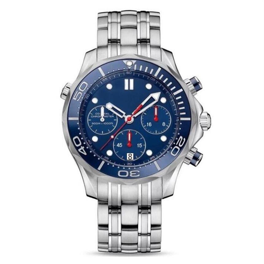 

Top Super Stopwatch All Dials Work Mens Watches Luxury Quartz Calendar Wristwatches Stainless Steel Fashion Famous Business Men Wa311t, As pic