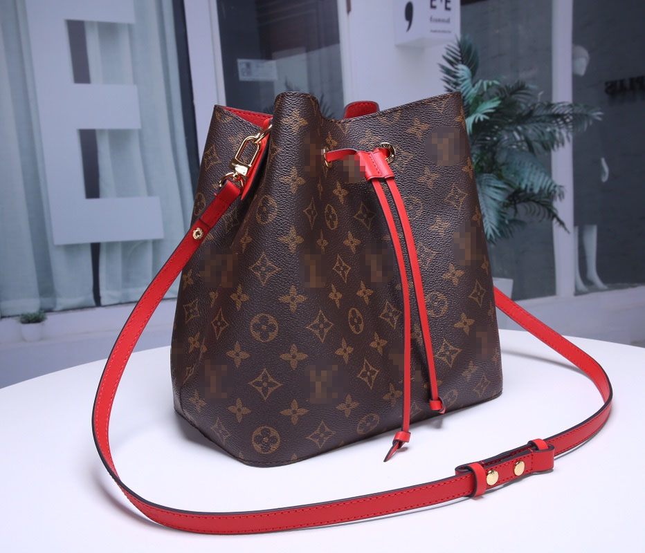 

Bag Neonoe drawstring bucket design bag clutch LVs louiseitys viutonitys YSLitys GGitys, Black