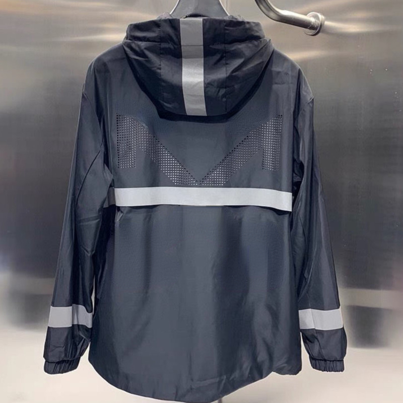 

OW Designer Jacket Men Hoodie off Designer Hooded Jackets 3M Reflective Zip Coat Sportswear, White
