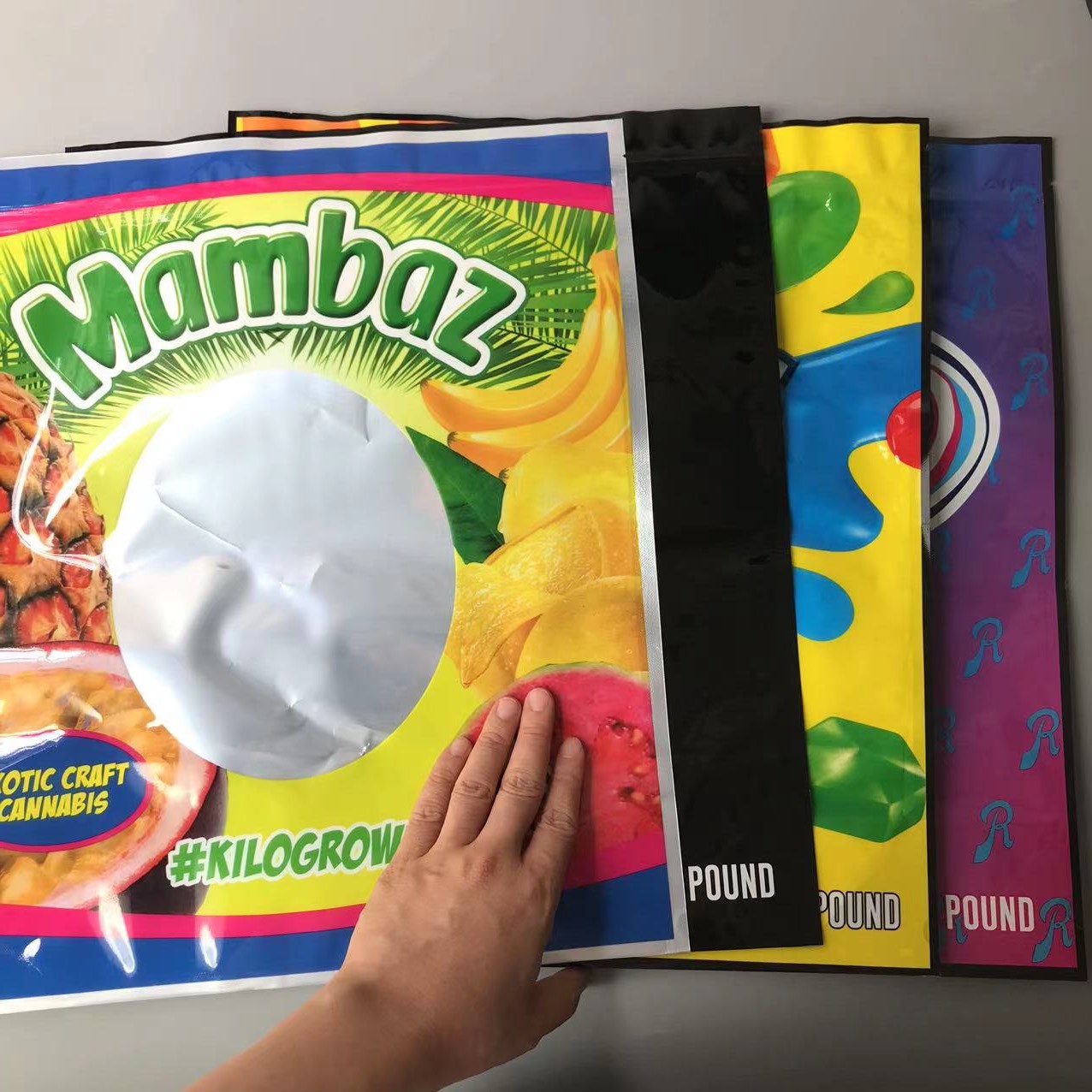 

1 lb bag Lemon Packing CHERRY GELATO 3.5 mylar smell pouch zip lock airtight child proof for dry herb packaging