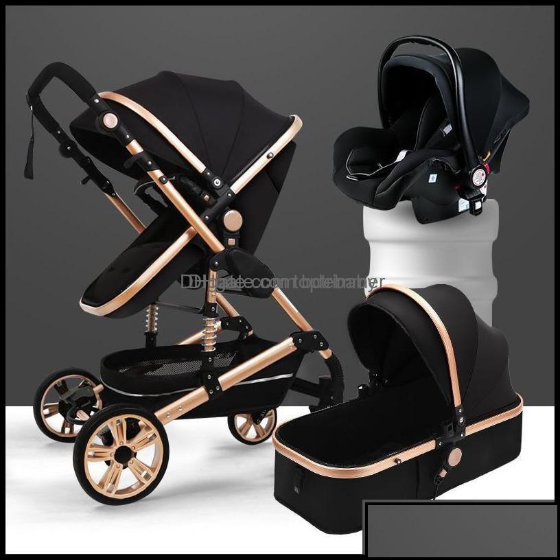 

Strollers Baby Kids Maternity Luxury Stroller High Landview 3 In 1 Portable Pushchair Pram Comfort For Born Drop Delivery 2021 Baby B Dhnxw