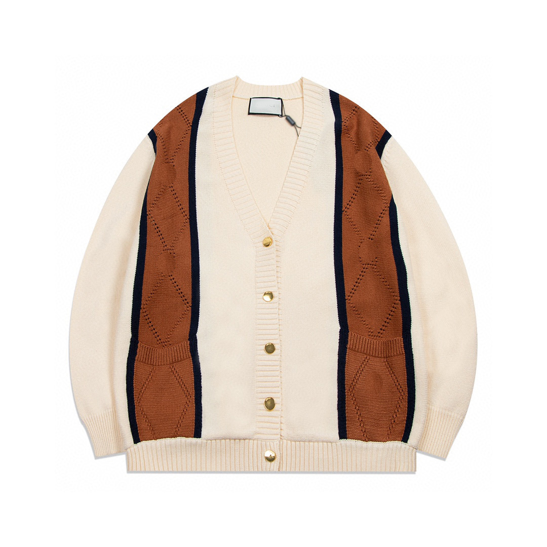 

Mens Womens Designers F Sweaters Pullover Men Hoodie Long Sleeve Sweater Sweatshirt Embroidery Knitwear Man Clothing Winter Clothes00, Beige