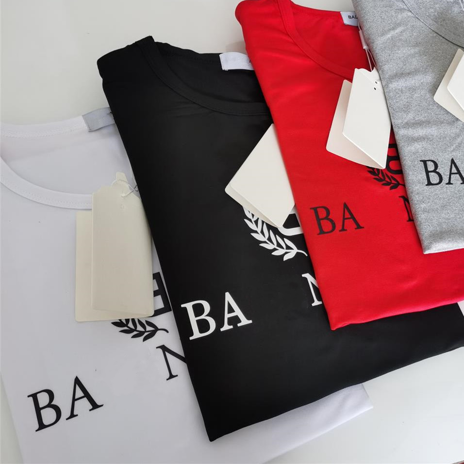 

Paris summer T shirt double B letter style men womans fashion O round neck T-shirt high quality street cotton casual loose star Asian size m-5xl Balancaiga elfbar top tee