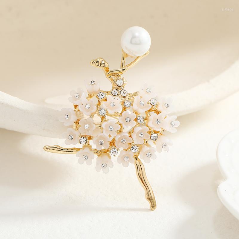 

Brooches Muylinda Exquisite Shiny Rhinestone Dancer Cute Ballet Girl Brooch Pin Dress Accessory Women Fashion Wedding Jewelry