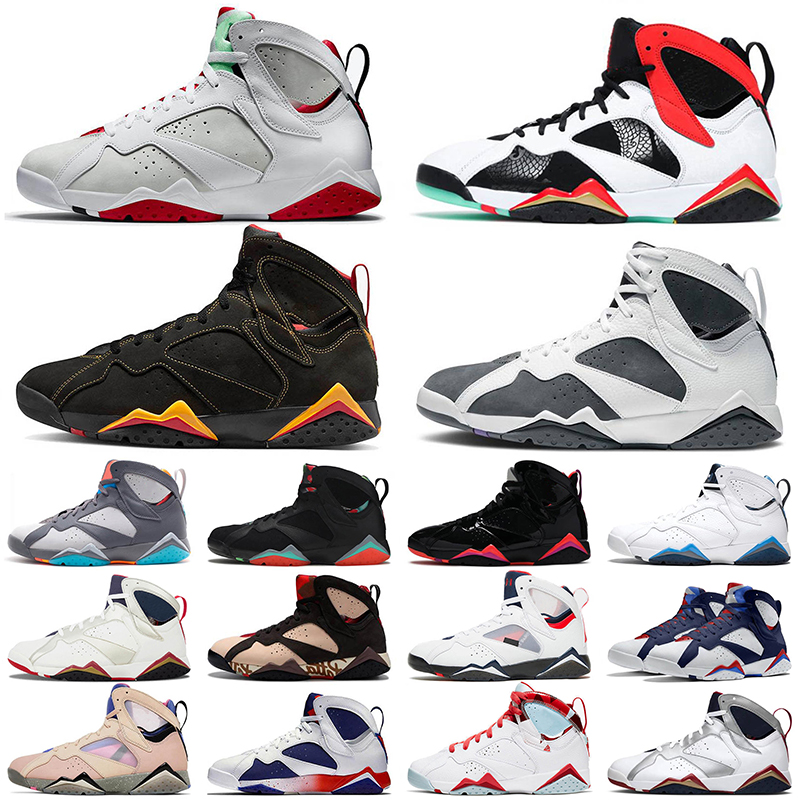 

LOW 2022 Fashion Sapphire 7 basketball shoes Citrus 7s mens women Topaz Mist Patent Leather Oregon Ducks Hare French Jrdan Jorda Blue Flint, 36-47 patta
