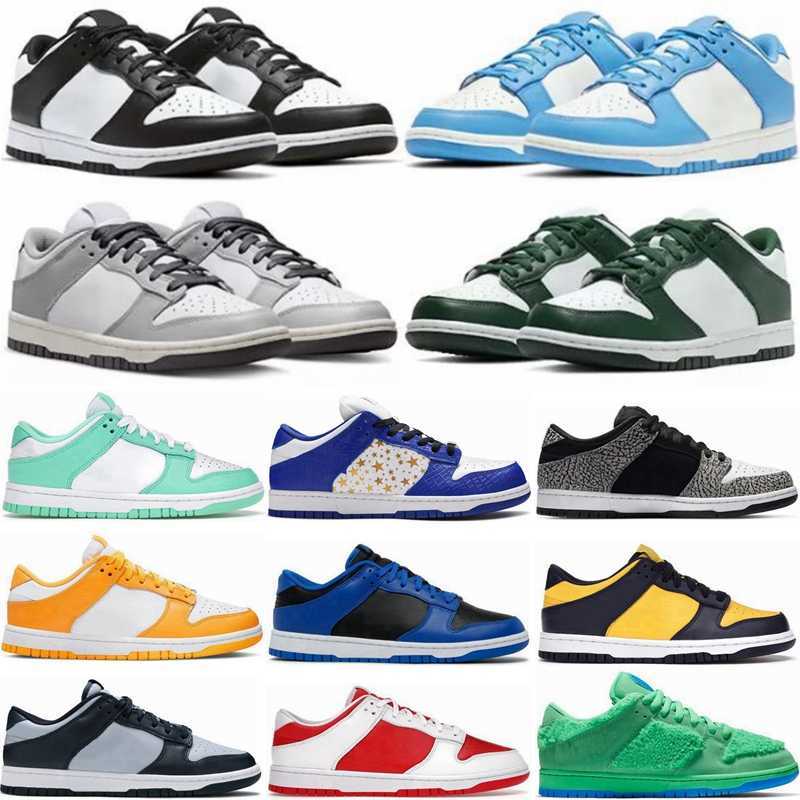 

2022 Big Size Casual Shoes for mens womens Panda Black White Rose Whisper Grey Fog Medium Curry UNC Syracuse Varsity Green dunked sports trainers sneakers, 44