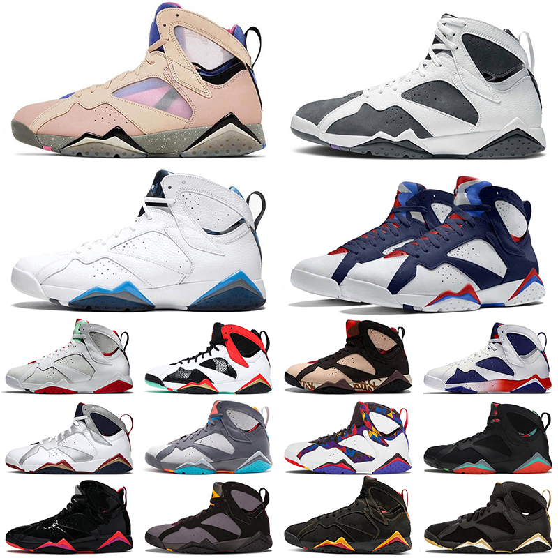 

Jumpman 7 7s Sapphire Basketball Shoes 2022 Top Selling Retro Jorden7s PSGS Citrus Metallic Gold Bordeaux GMP Jrdan Oregon Ducks French Blue Sports Sneakers US 13, 36-47 citrus