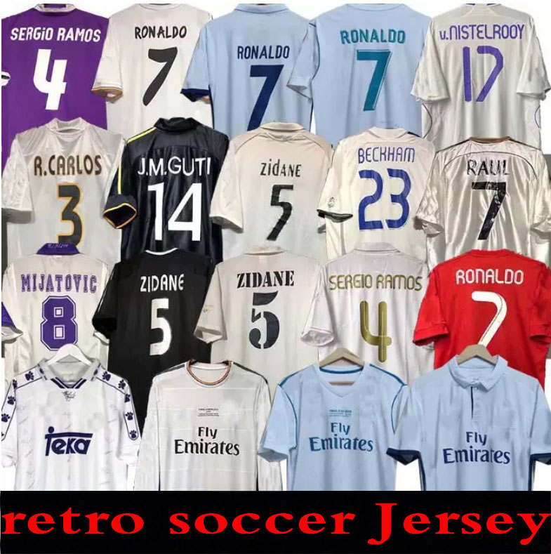 

finals Real MadridS Retro Soccer Jersey GUTI Ramos 13 14 15 16 17 18 ZIDANE Beckham RAUL REDONDO 94 95 96 97 98 99 00 01 02 03 04 05 CARLOS SEEDORF BENZEMA FIGO KAKA RONALDO, 1994