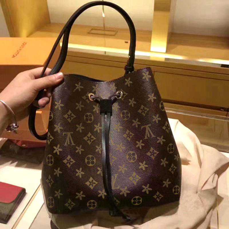 

Hot Designer Sale Vintage Women Bucket bags The Tote Bag Flower Wallets for Leather Lady Chain Crossbody Shoulder Handbag Purse Handbags