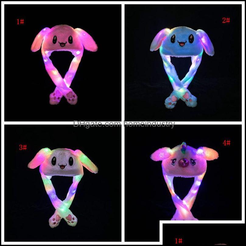 

Other Home Textile 33 Styles Led Light Plush Hat Cartoon Animal Cap For Rabbit Cat Bunny Ear Moving Hats Adt Kids Christmas Winter Wa Dhyyv, See picture
