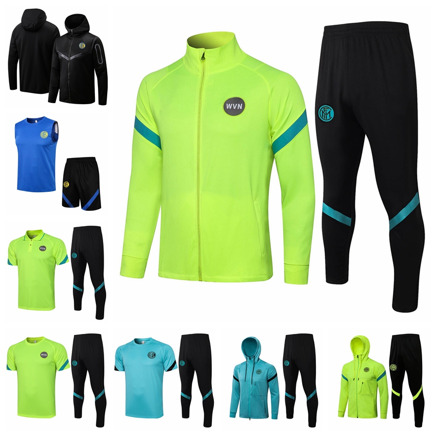 

22/23 New Inter Milans Tracksuits Falf Long Zipper Jacket Vest Training Suit Jogging Set Football Soccer Jerseys Kit Chandal Survetement Maillots De Foot GH011, 21