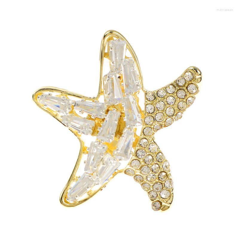 

Brooches CINDY XIANG Cubic Zirconia Star For Women Fashion Bee Pin Bow Flower Cute Small Collarpin Gold Color