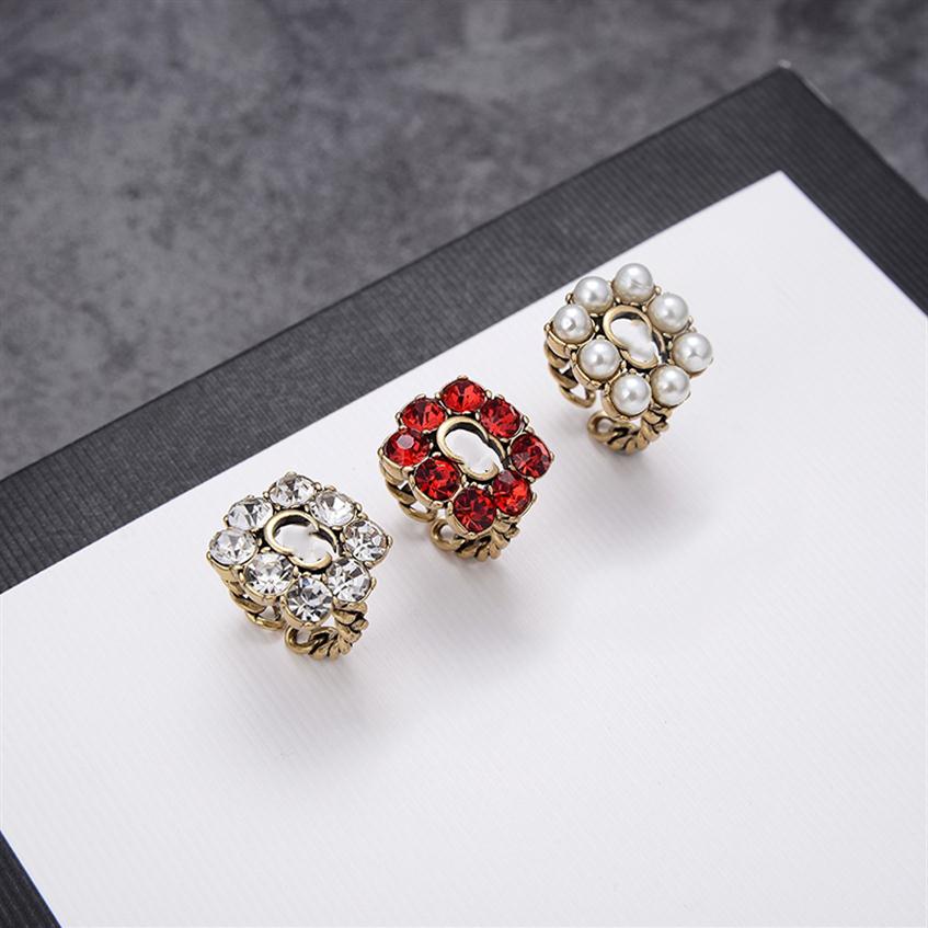 

G-02 Designer Ring classic letter Logo women's open rings Luxury Jewelry whole256e