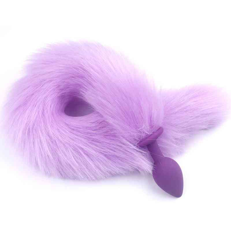 Massager Vibrator Penis Cock Fo Plush Silica Gel Plug Bdsm Toy Cosplay Anal TaiV6-image-795379610