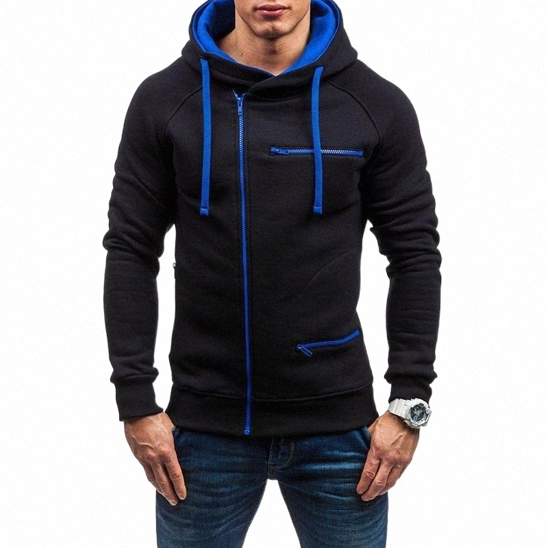 men's Hoodies & Sweatshirts 2021 Autumn Casual Hoodie Tracksuits Fashion Wild Zipper Jacquard Fleece Hooded Coat S-3XL j5EI#-image-795274677