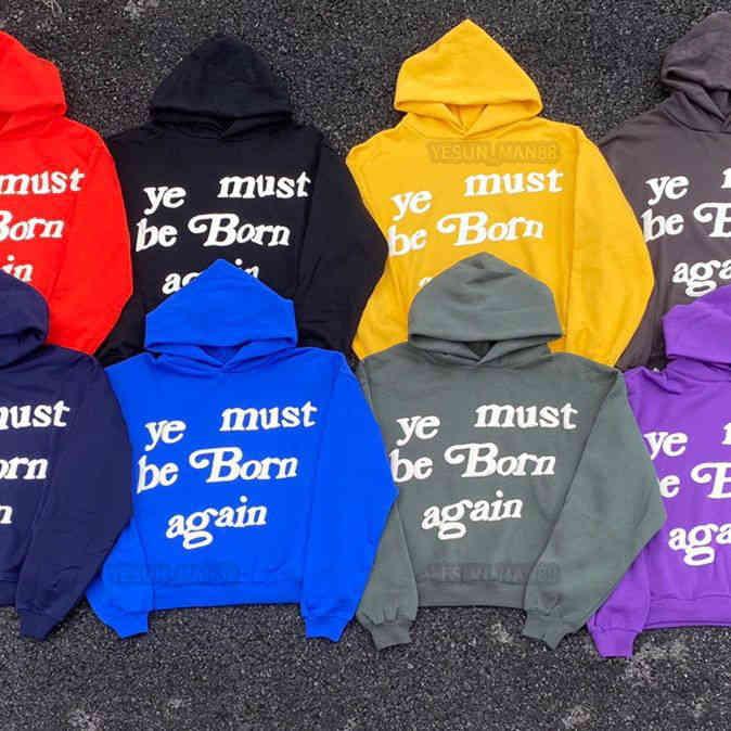

Designer Cpfm Kanyes Classic Wests Luxury Hoodie Ye Must Be Born Again Printed Mens Womens Couple Yzys Vintage Pullover Sweater Hooded, I need see other product