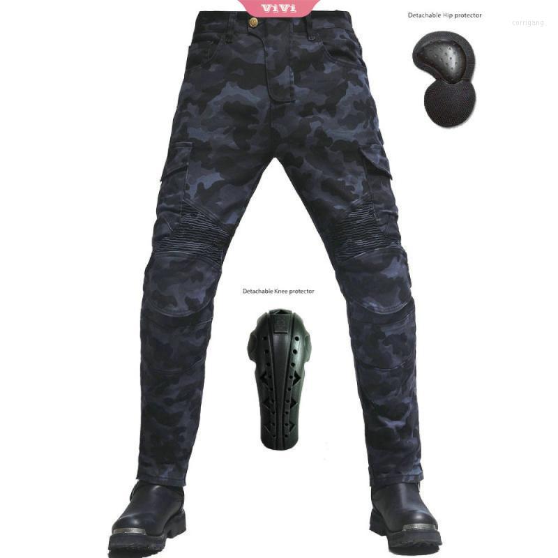 

Men's Jeans 2022 Motorcycle Riding Pants Men's Casual Breathable Protective Camouflage Overalls With Extended Gear